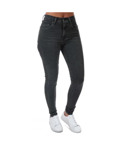 Levi's Womenss Levis Mile High Super Skinny Jeans in Grey Cotton