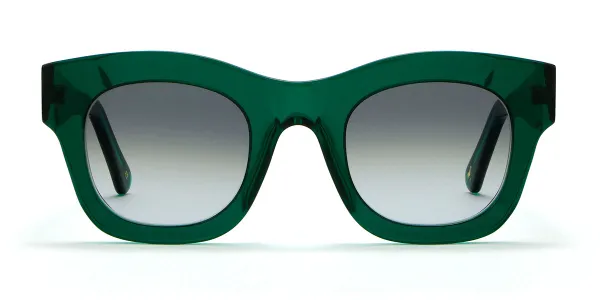 L.G.R Sofia 87 Women's Sunglasses Green Size 50