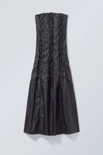 Lhakpa Lace Up Dress - Black