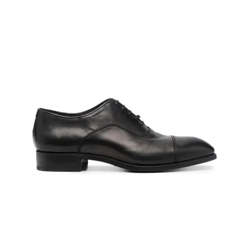 Lidfort , Black Suede Lace-up Shoes ,Black male, Sizes: