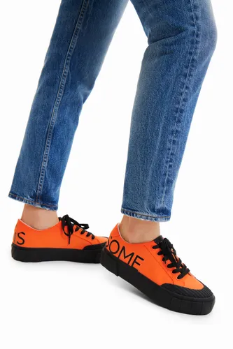 Life is Awesome platform sneakers - ORANGE - 36
