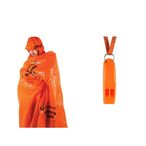 Lifesystems Windproof And Waterproof Orange Survival Bag