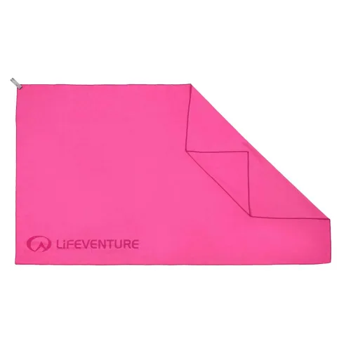 Lifeventure Soft Fibre Travel Towel: Pink: L Size: L, Colour: Pink