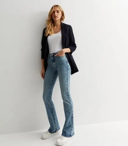 Light Blue Low Rise Bootcut Jeans New Look