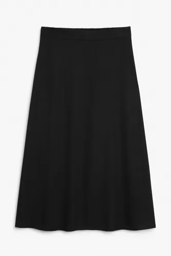 Lightweight midi skirt - Black