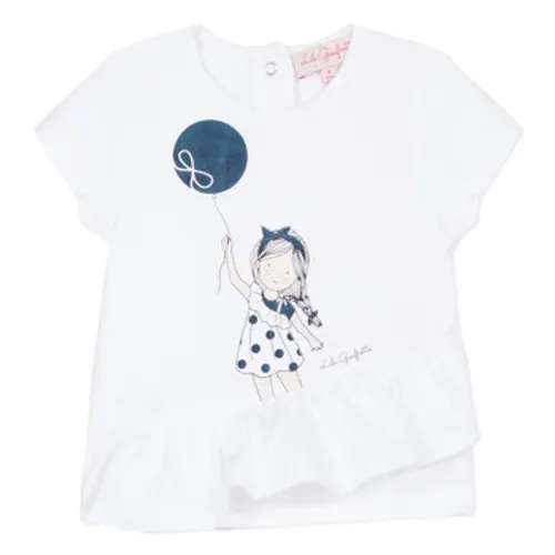 Lili Gaufrette  NALIOS  girls's Children's T shirt in White