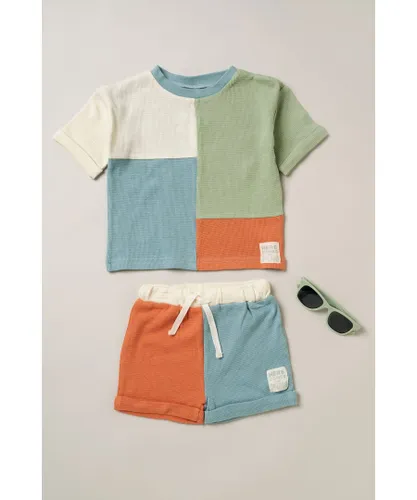 Lily and Jack Boys 3-Piece Top, Shorts and Sunglasses Outfit Set - Blue