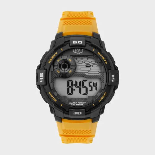 Limit Men's Active Digital Watch - Yellow, YELLOW