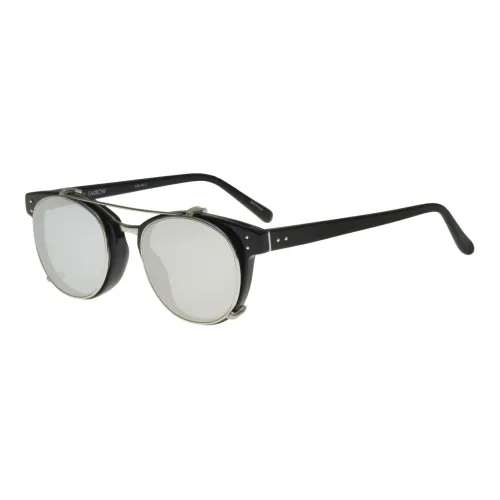 Linda Farrow , Black White Gold Sunglasses 581 Platinum/Silver ,Multicolor female, Sizes: