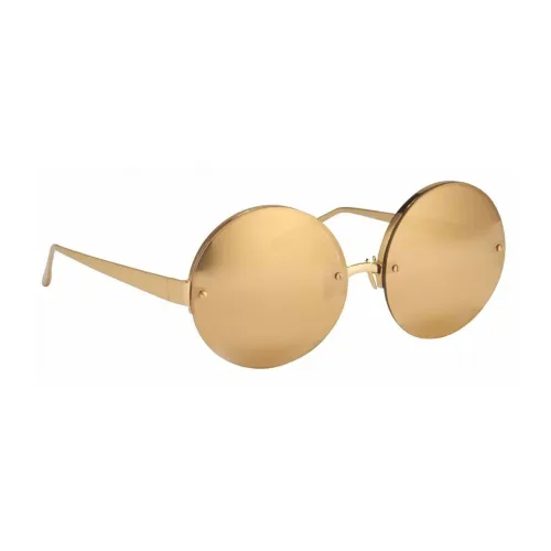 Linda Farrow , Womens Accessories Sunglasses Gold Ss22 ,Yellow female, Sizes: ONE