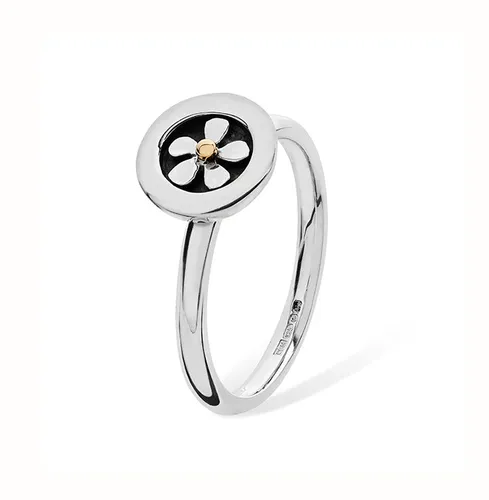Linda Macdonald Meadow Sterling Silver 9ct Gold Ring