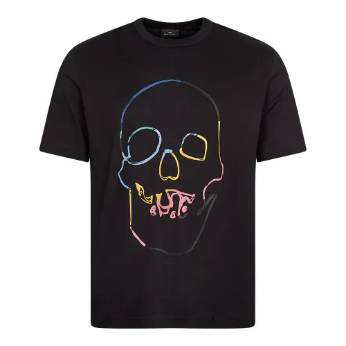 Linear Skull T-Shirt - Black