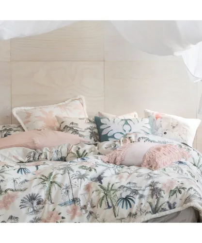 Linen House Luana Pillowcase Pairs - Rose - One Size