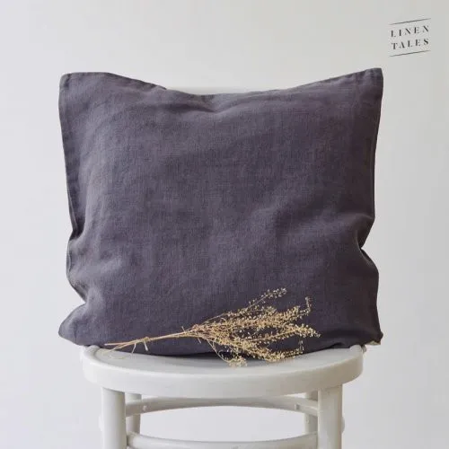 Linen Tales Linen Cushion Cover Dark Grey