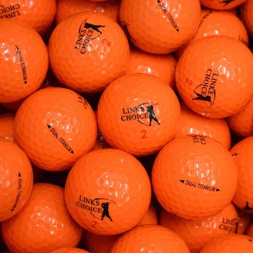 Links Choice 100 Orange Coloured Golf Balls