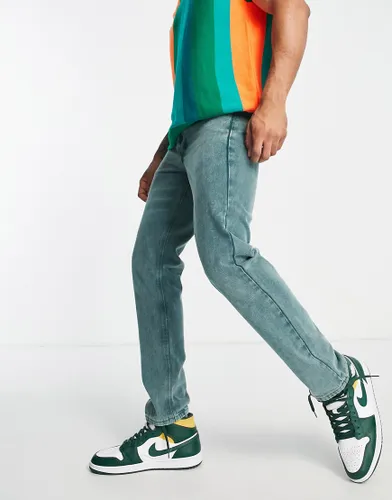 Liquor N Poker co-ord straight leg jeans in washed green denim