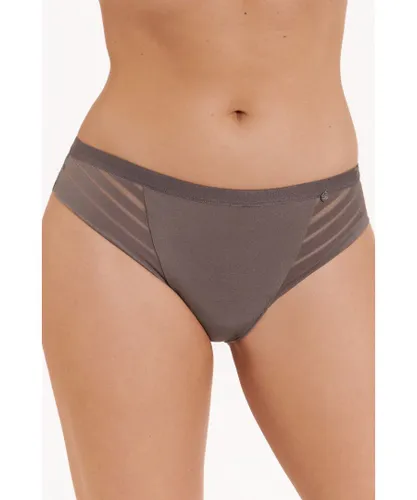 Lisca Womens 'Alegra' Seamless Bikini Knickers - Taupe Polyamide
