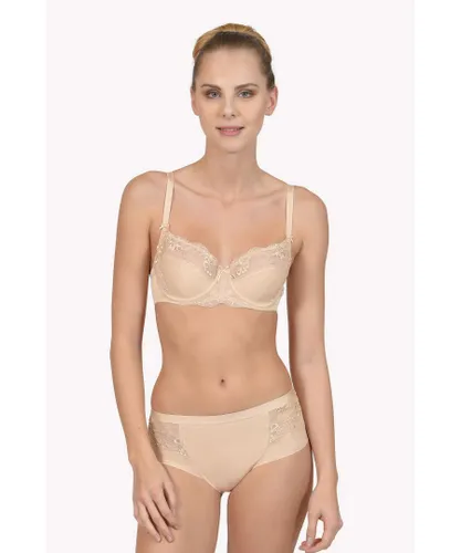 Lisca Womens 'Caroline' Underwired Full Cup Bra (Fuller Bust) - Natural