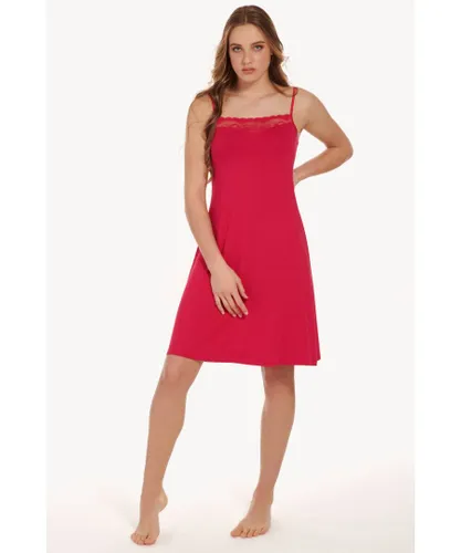 Lisca Womens 'Evelyn' Modal Nightdress - Red