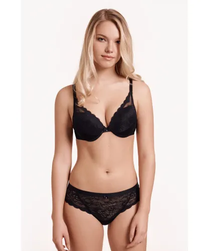 Lisca Womens 'Evelyn' Underwired Push-Up Bra - Black