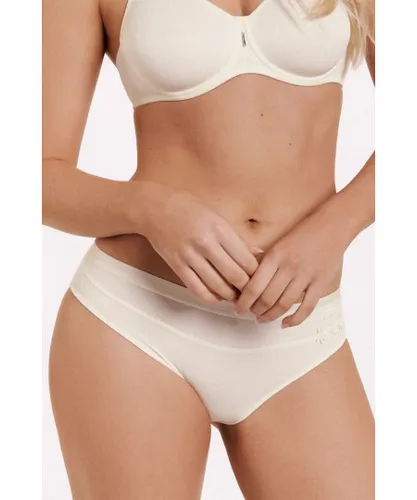 Lisca Womens 'Gracia' Bikini Knickers - Ivory Polyamide