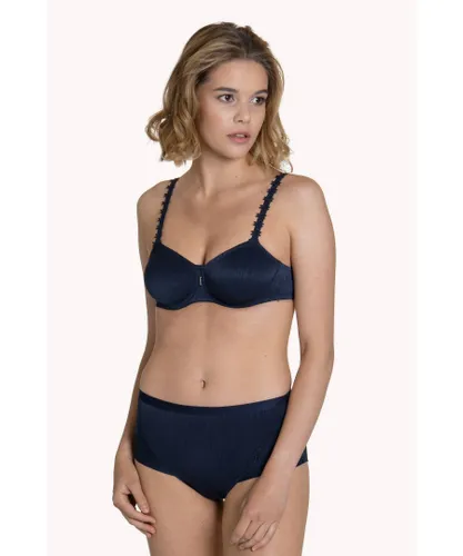 Lisca Womens 'Gracia' Underwired Full Cup Bra - Navy Polyamide