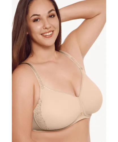 Lisca Womens 'Ivonne' Non-Wired Moulded Foam Cup T-shirt Bra (Fuller Bust) - Natural Polyamide