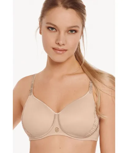 Lisca Womens 'Ivonne' Non-Wired Moulded Foam Cup T-shirt Bra - Natural Polyamide