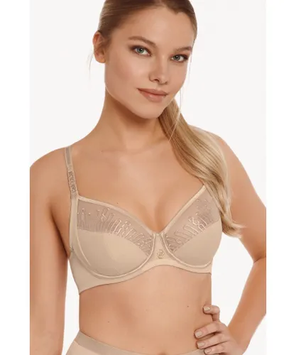 Lisca Womens 'Ivonne' Underwired Full Cup T-shirt Bra - Natural