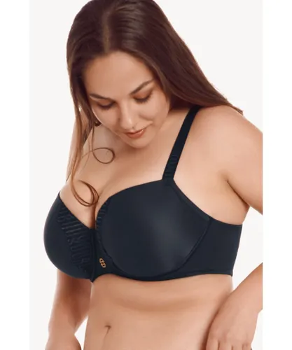 Lisca Womens 'Ivonne' Underwired Moulded Foam Cup T-shirt Bra (Fuller Bust) - Black