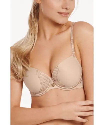 Lisca Womens 'Ivonne' Underwired Moulded Foam Cup T-shirt Bra - Natural