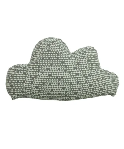 Little Furn Printed Cloud Cushion - Grey Cotton - One