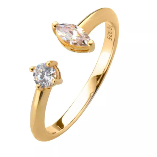 Little Luxuries Rings - Fashion Classics Ring With Stones - gold - Rings for ladies