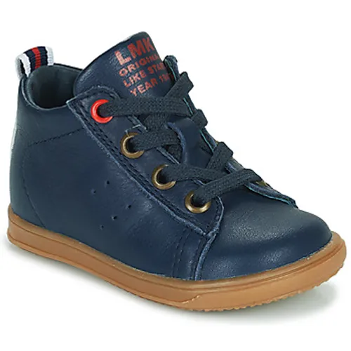 Little Mary  LEON  boys's Children's Shoes (High-top Trainers) in Blue