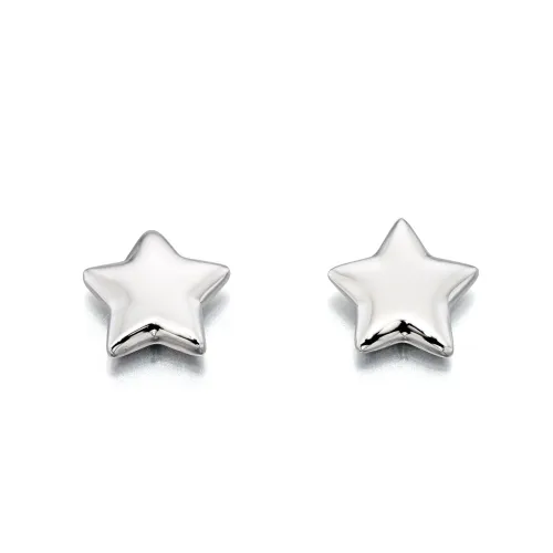 Little Star Silver Ava Star Stud Earrings
