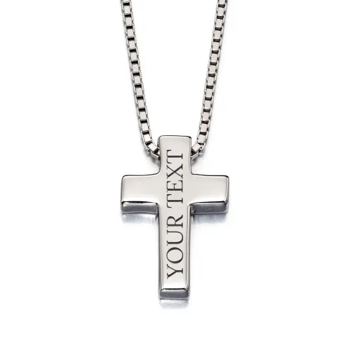 Little Star Silver Thom Boys' Cross Necklace