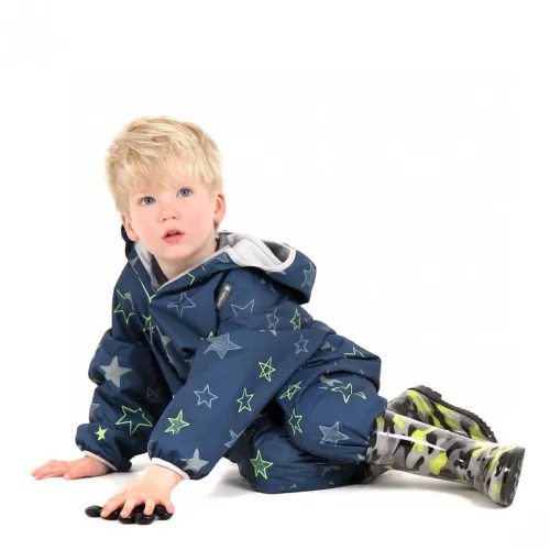 Littlelife Fleece Lined All In One: Navy Stars: 12-18 Months