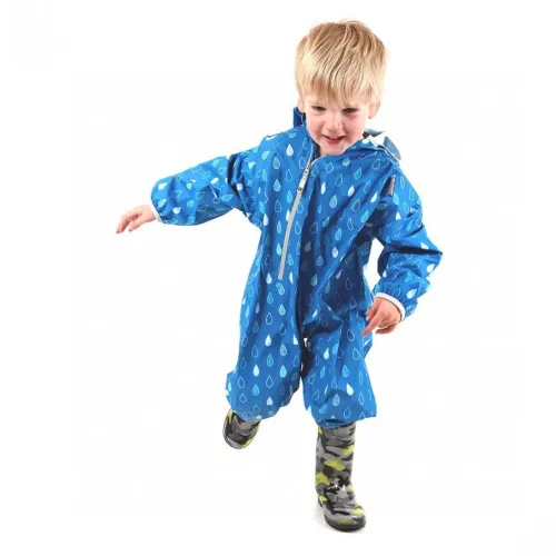 Littlelife Kids All In One Suit: Blue Raindrops: 12-18 Months