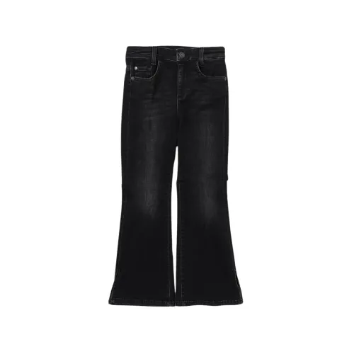 Liu Jo , Black Flared Jeans with Mini Slits ,Black female, Sizes: