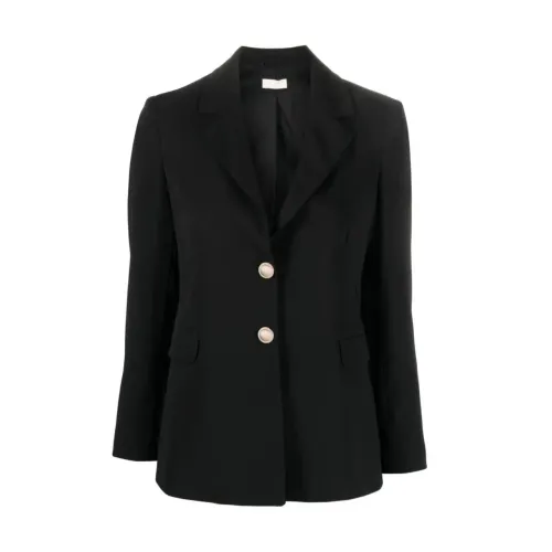 Liu Jo , Chic Buttoned Blazer Jacket ,Black female, Sizes: