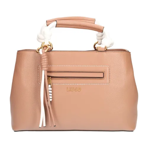 Liu Jo , Contrast Detail Handbag for Women ,Brown female, Sizes: ONE SIZE