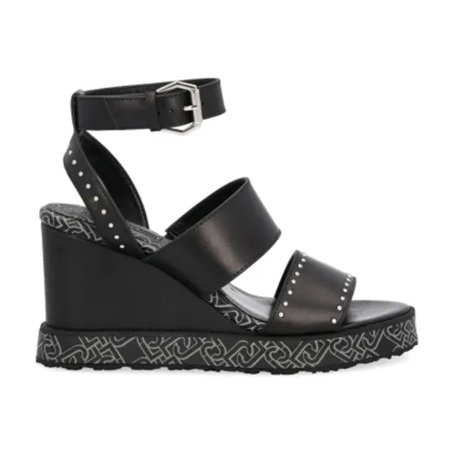 Liu Jo , Elegant Black Flat Sandals ,Black female, Sizes: