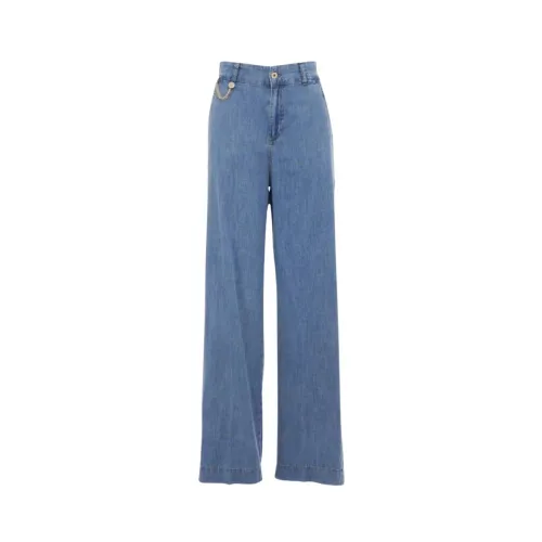 Liu Jo , Flare High-Waisted Jeans ,Blue female, Sizes: