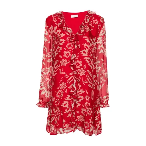 Liu Jo , Floral Print Shift Dress ,Red female, Sizes: