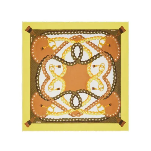 Liu Jo , Foulard foulard woven print 120x120 ,Yellow female, Sizes: ONE