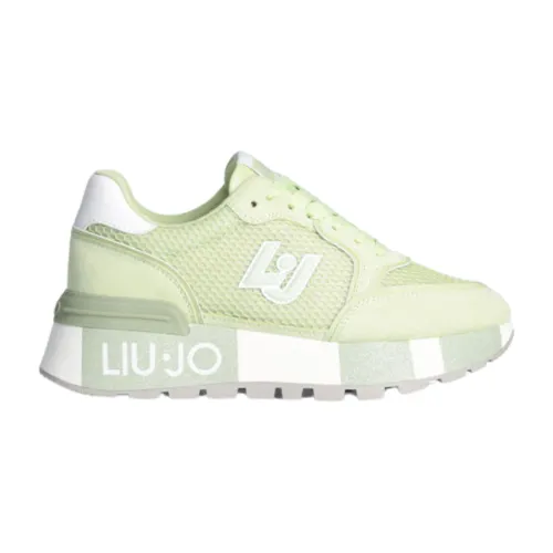 Liu Jo , Glitter Sole Womens Sneakers ,Green female, Sizes: