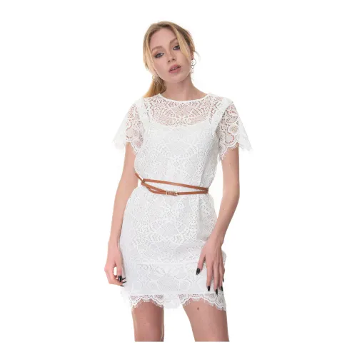 Liu Jo , Lace Special Occasion Dress ,White female, Sizes:
