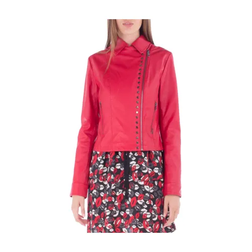 Liu Jo , Leather Jacket ,Red female, Sizes: