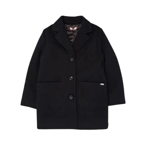 Liu Jo , Long Buttoned Coat ,Black female, Sizes: