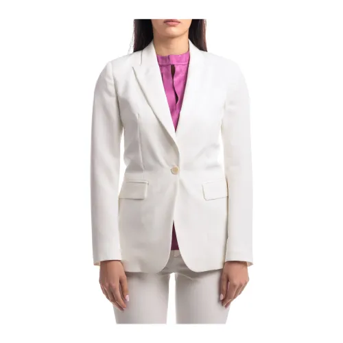 Liu Jo , Luxury Long Jacket ,White female, Sizes: